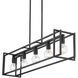 Tribeca 5 Light 41 inch Matte Black Linear Pendant Ceiling Light
