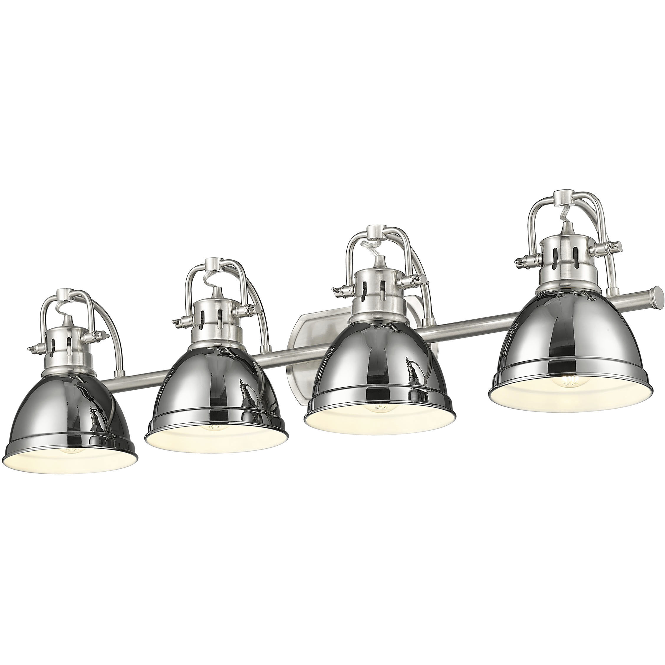 Yep Duncan Vanity Wall Light in Pewter, Chrome