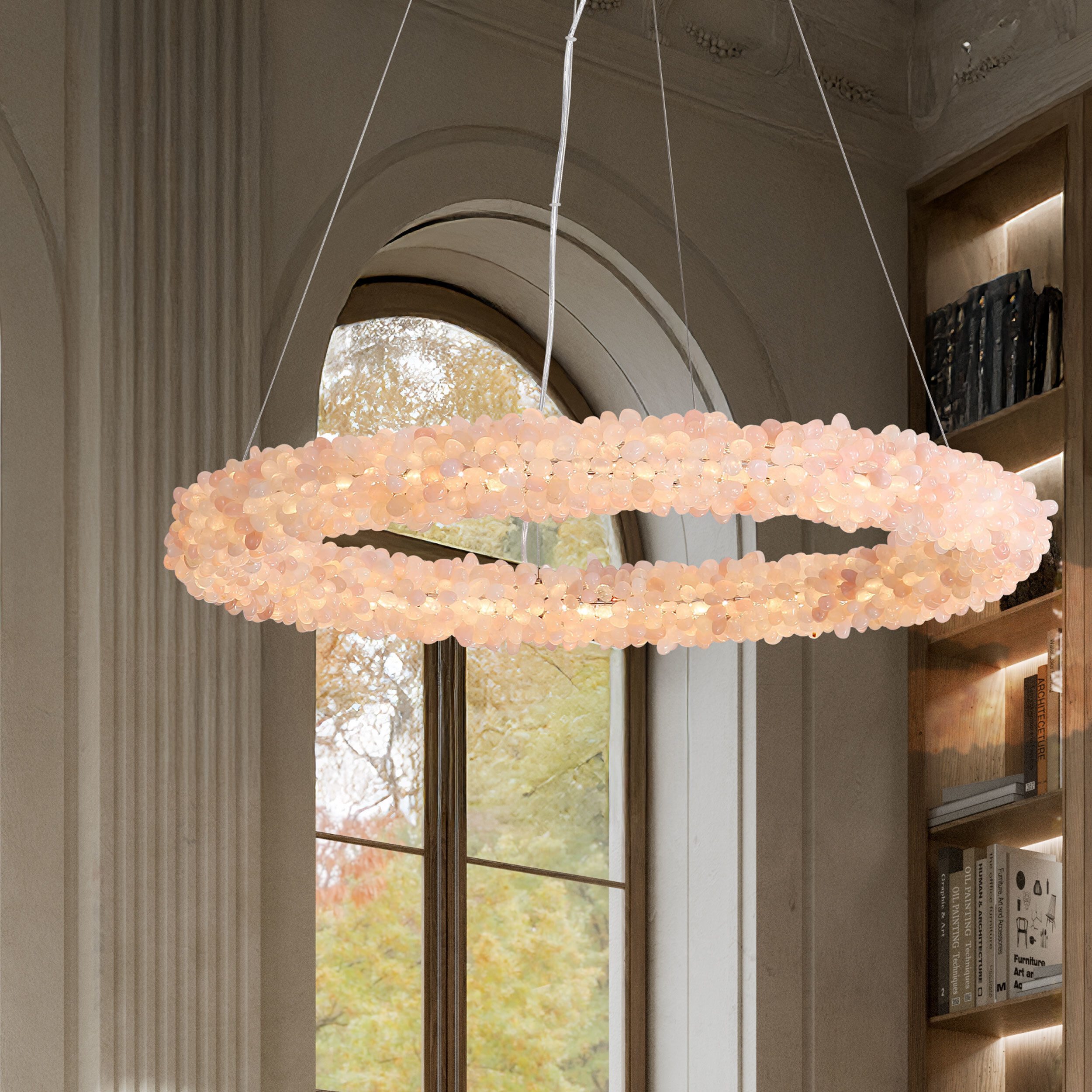 Ziva Corallo 29.5 inch 70.50 watt Coral Chandelier Ceiling Light