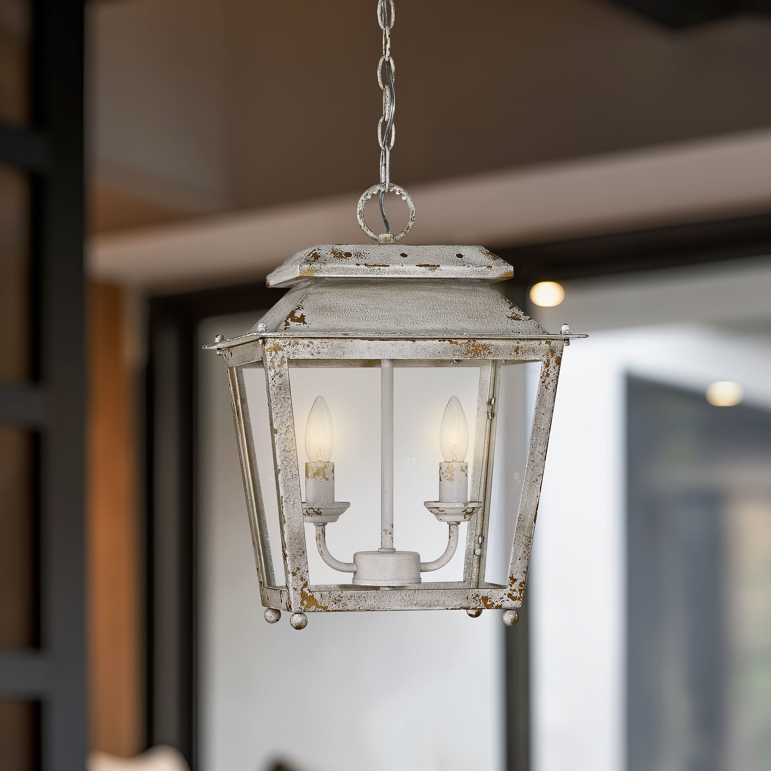 Abingdon Pendant Ceiling Light in Antique Ivory