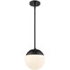Dixon Pendant Ceiling Light in Matte Black, Small
