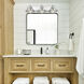 Kleine 3 Light 30.5 inch Chrome Vanity Light Wall Light