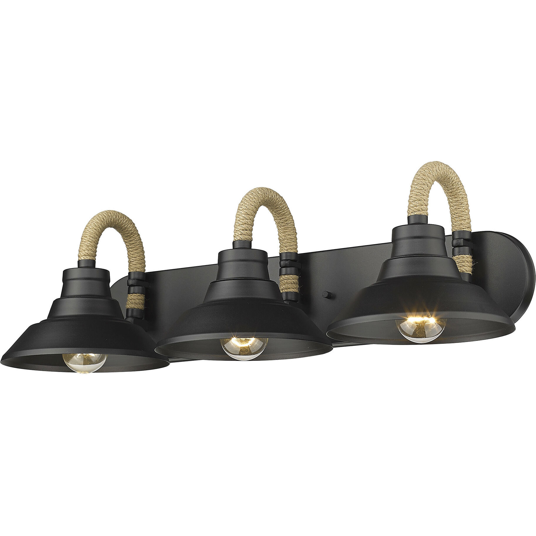 Journey Vanity Wall Light in Natural Black