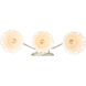 Eloise 3 Light 27.5 inch Antique Ivory Vanity Light Wall Light