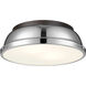 Yep Duncan 2 Light 14 inch Rubbed Bronze Flush Mount Ceiling Light in Chrome