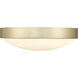 Gabi LED 10 inch Brushed Champagne Brass Flush Mount Ceiling Light