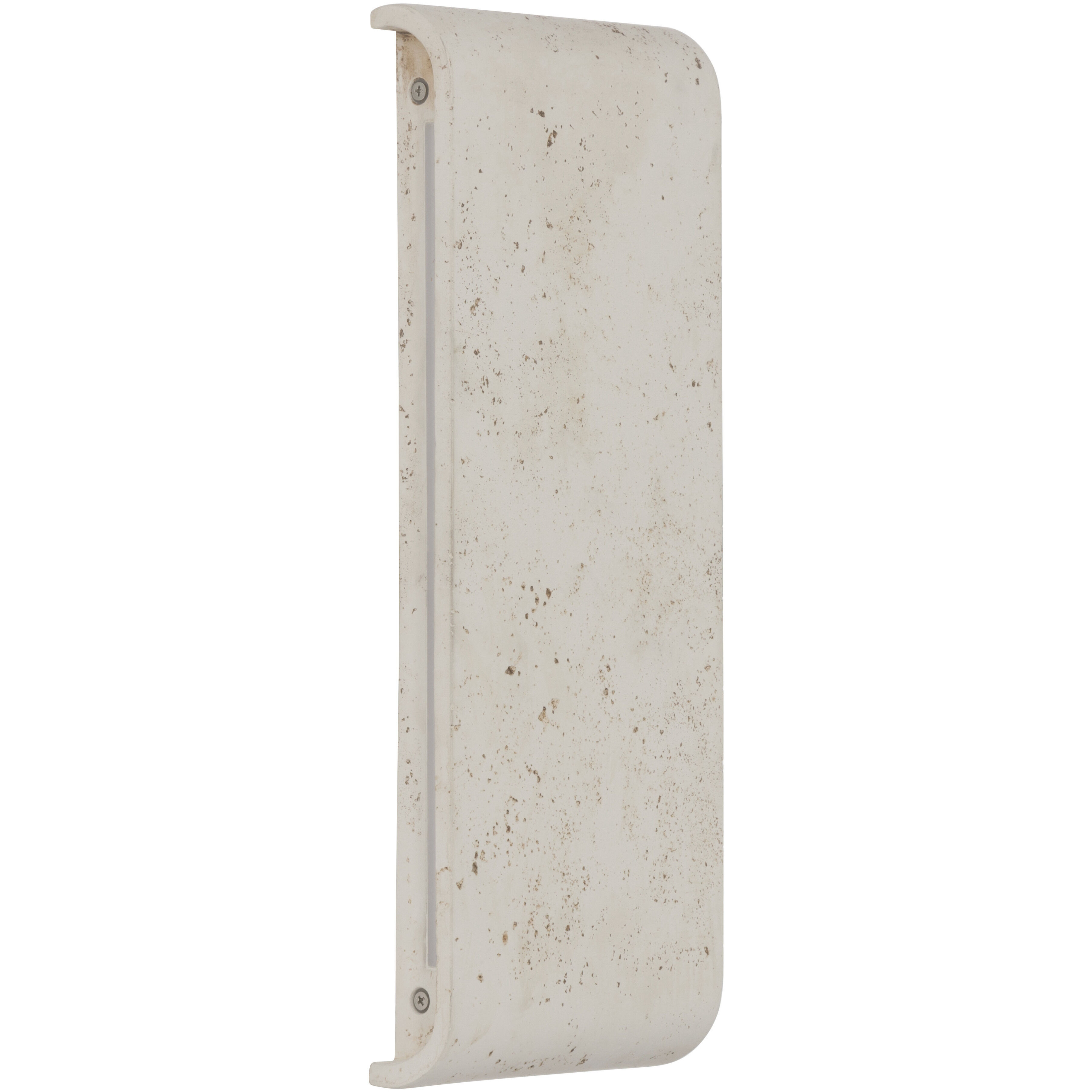 Stela 1 Light 6.25 inch White Travertine Outdoor Wall Light