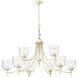 Keating 9 Light 44 inch Antique Ivory Chandelier Ceiling Light