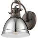 Yep Duncan Vanity Wall Light in Rubbed Bronze, Chrome