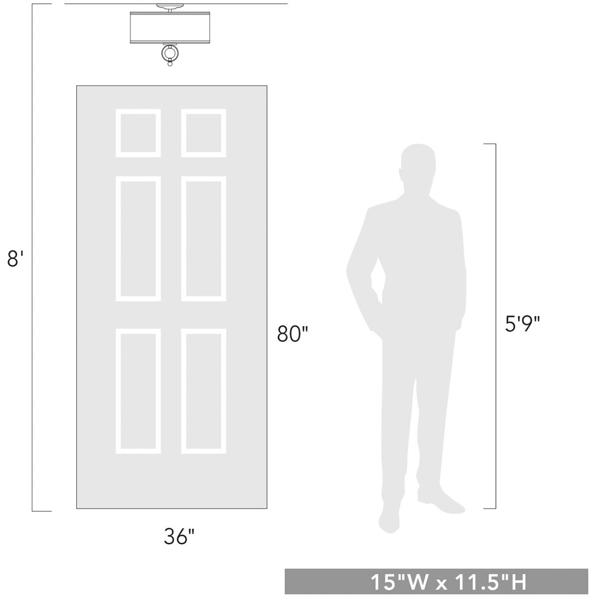 Cerchi 2 Light 15 inch Chrome Flush Mount Ceiling Light