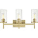 Winslett Vanity Wall Light in Brushed Champagne Brass
