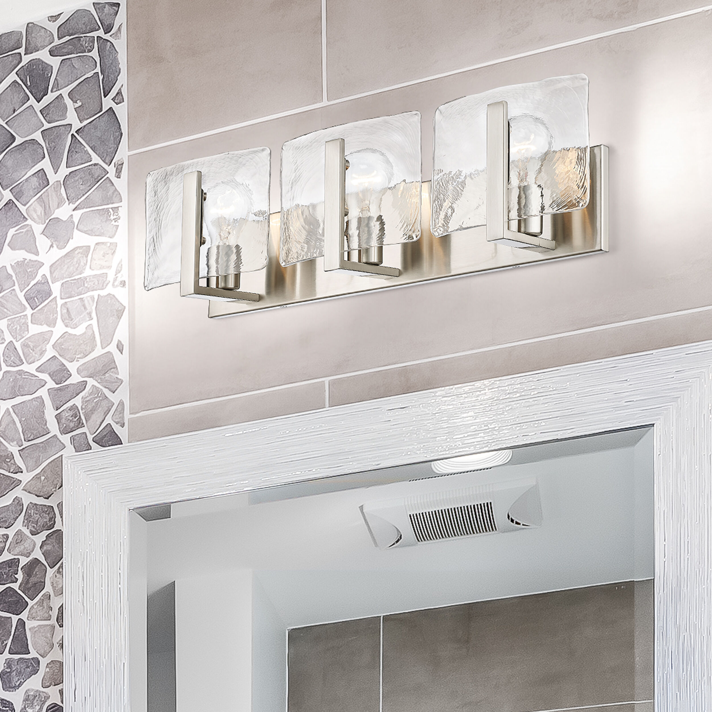 Aenon Vanity Wall Light in Pewter