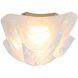 Glacier LED 13.75 inch Polished Nickel Flush Mount Ceiling Light