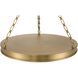 Cameron 1 Light 24 inch Brushed Champagne Brass Pendant Ceiling Light