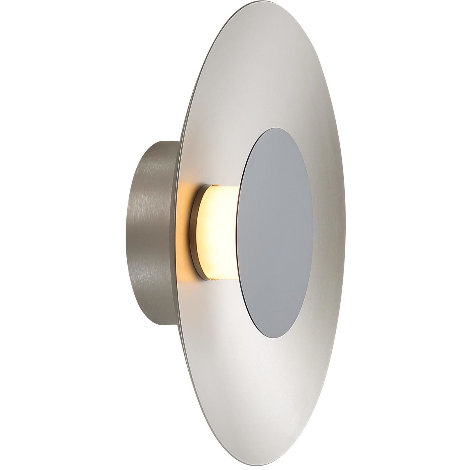 Yep Luma LED 11.75 inch Sand Nickel Flush Mount Ceiling Light in Graphite