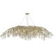 Autumn Twilight 80 inch 60.00 watt Mystic Gold Chandelier Ceiling Light, Large