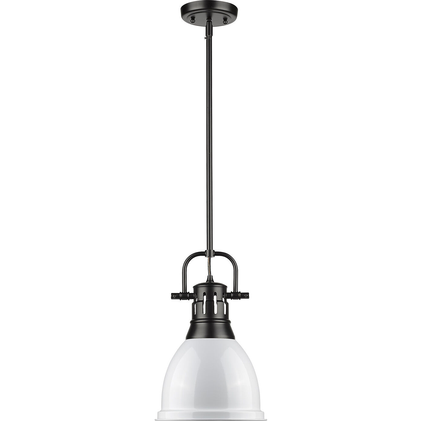 Yep Duncan Pendant Ceiling Light in Matte Black, White, Small