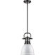 Yep Duncan Pendant Ceiling Light in Matte Black, White, Small