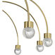 Yep Vario 8 Light 25.25 inch Titanium Gold Chandelier Ceiling Light