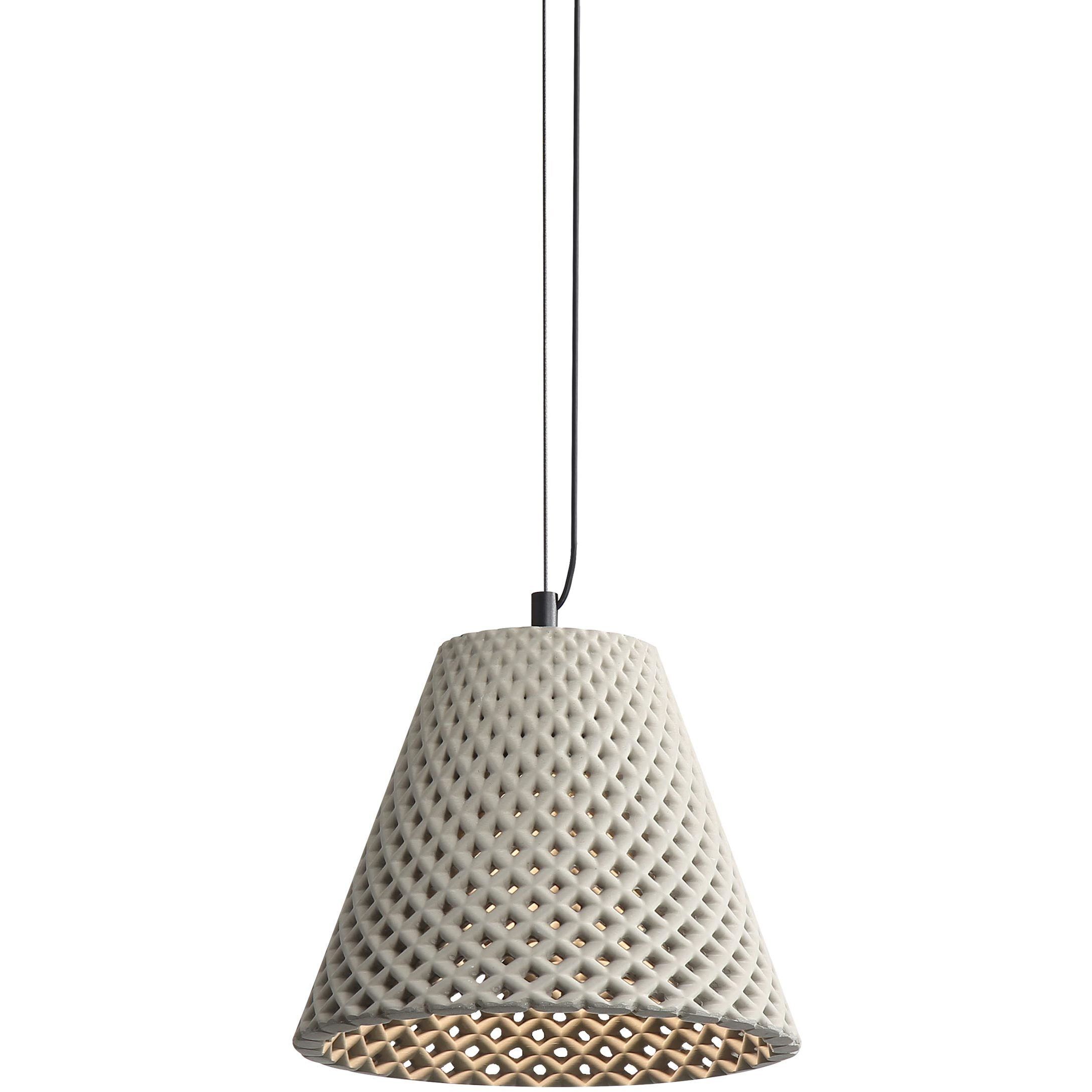 Clarus Pendant Ceiling Light in Grey Cement