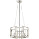 Marco 4 Light 16 inch Pewter Semi-Flush Mount Ceiling Light, Convertible