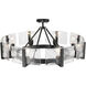 Aenon 8 Light 32 inch Matte Black Semi-Flush Mount Ceiling Light