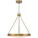 Cameron 1 Light 24 inch Brushed Champagne Brass Pendant Ceiling Light