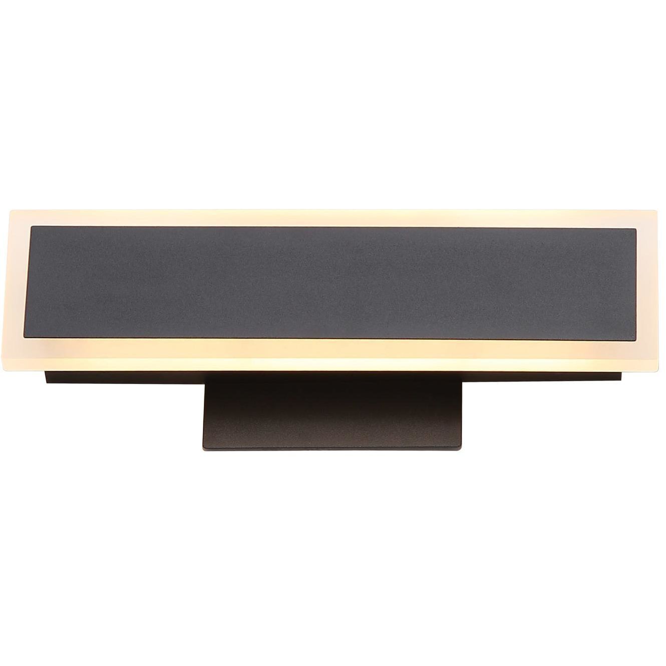 Obsidian LED 11.75 inch Sand Black Outdoor Wall