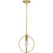 Colson 1 Light 10 inch Olympic Gold Mini Pendant Ceiling Light in No Shade