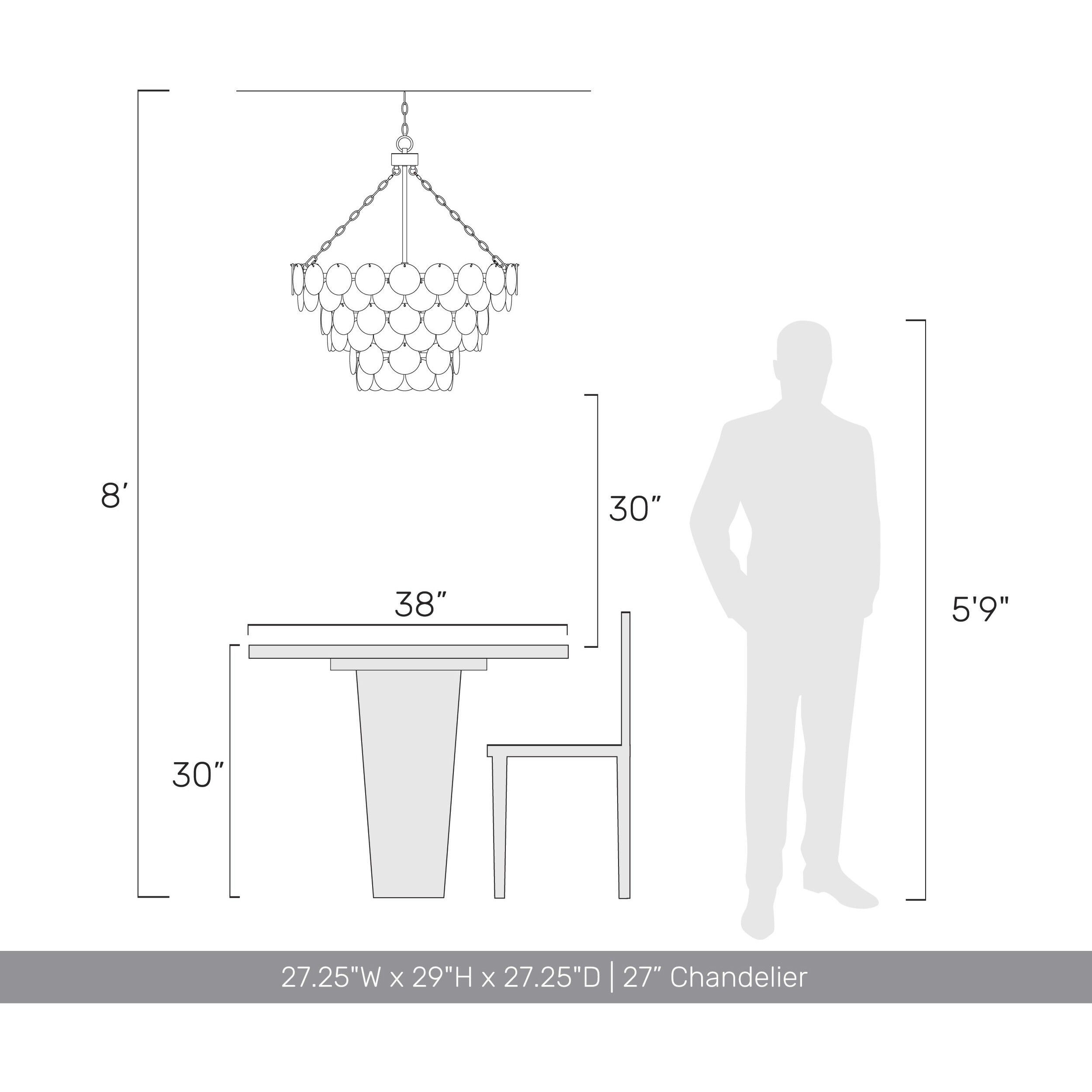 Yep Cascada Pendant Ceiling Light in Cirrus Cloud Glass, 3 Tier