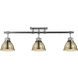 Duncan 3 Light 6.5 inch Chrome Semi-Flush Track Light Ceiling Light in Aged Brass, Track Light