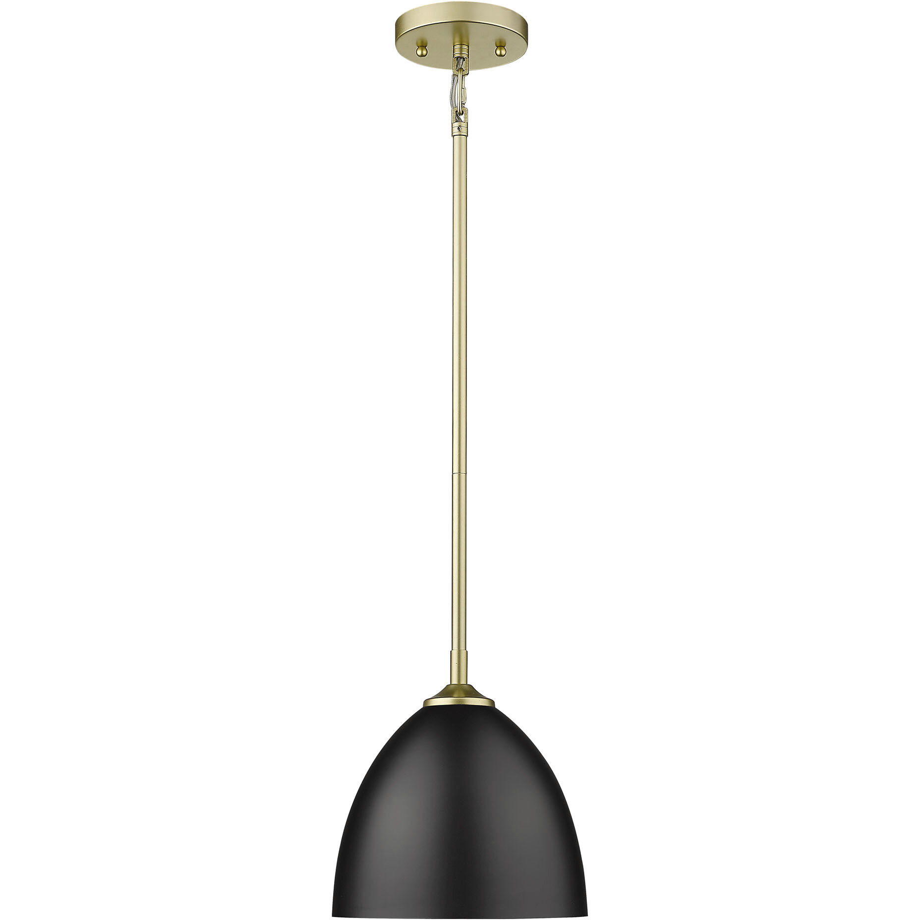 Yep Zoey Pendant Ceiling Light in Olympic Gold, Matte Black, Small
