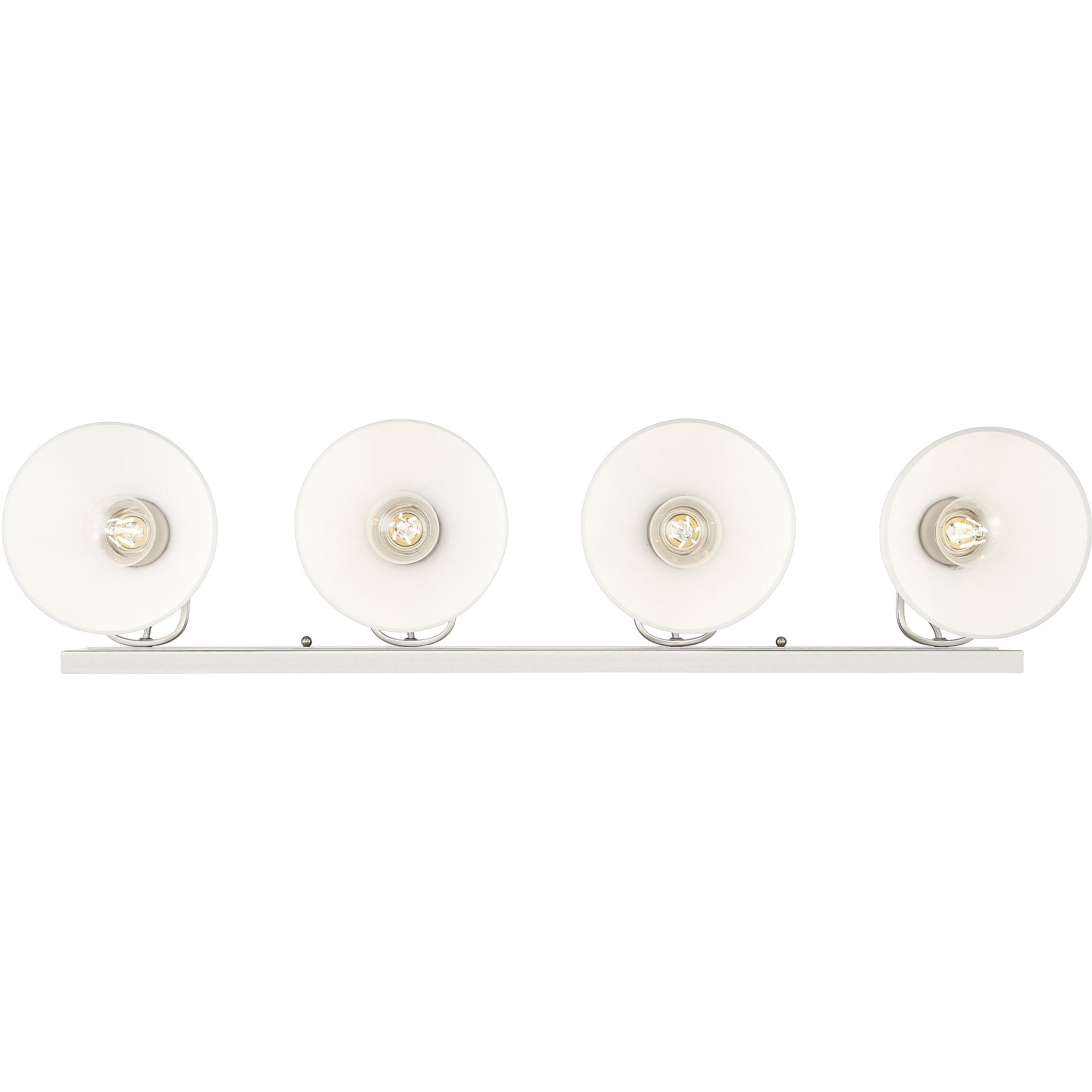 Yep Hines Vanity Wall Light in Pewter, Opal Glass