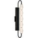 Geode 5 Light 31.75 inch Matte Black Outdoor Wall Light