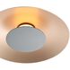Yep Luma LED 11.75 inch French Gold Flush Mount Ceiling Light in Graphite