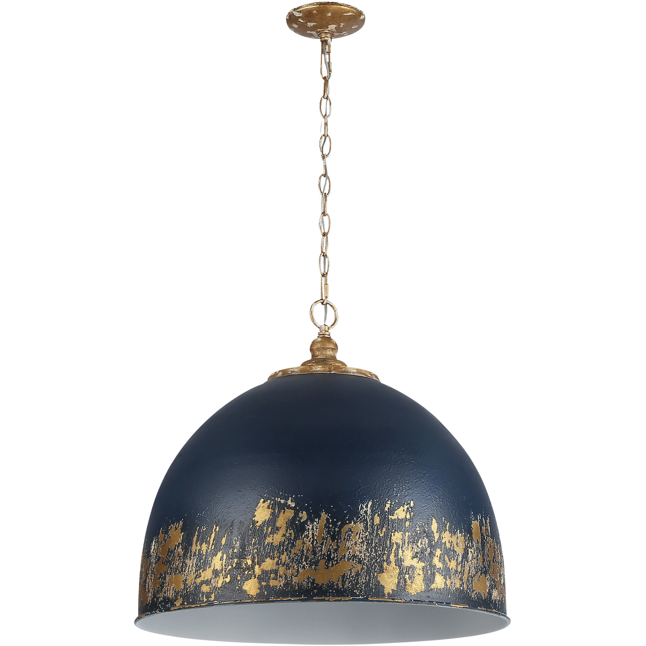 Alison Pendant Ceiling Light in Antique Matte Navy