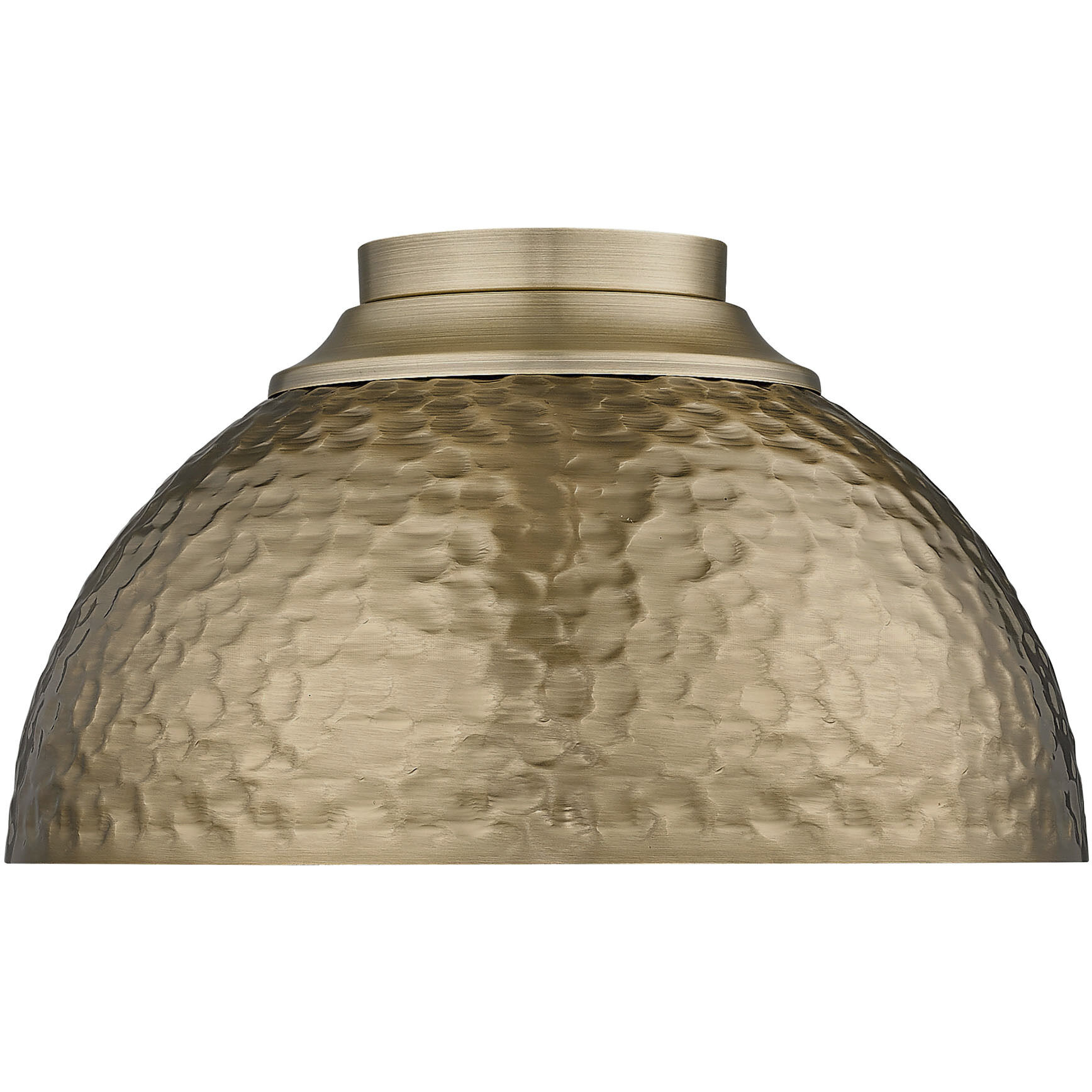 Shepard 3 Light 13.75 inch Modern Brass Flush Mount Ceiling Light