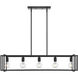 Tribeca Island Light Ceiling Light in Matte Black/Matte Black