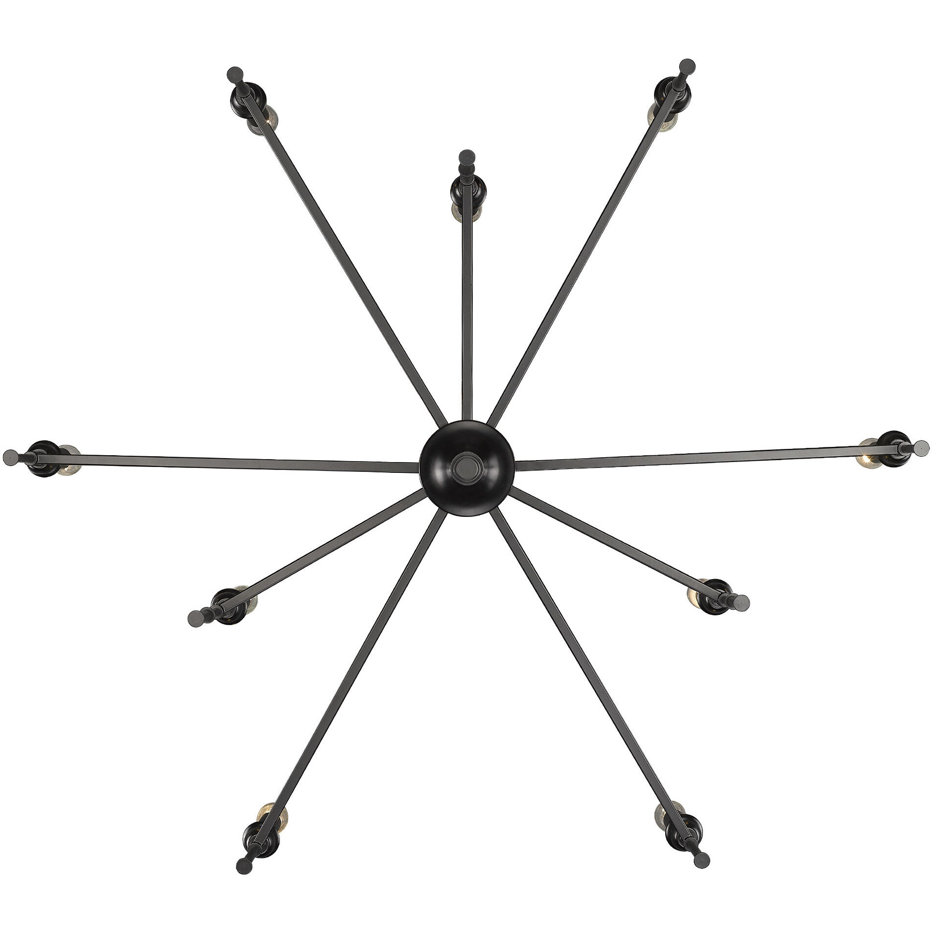 Landon 34 inch 60.00 watt Matte Black Chandelier Ceiling Light