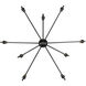 Landon 34 inch 60.00 watt Matte Black Chandelier Ceiling Light
