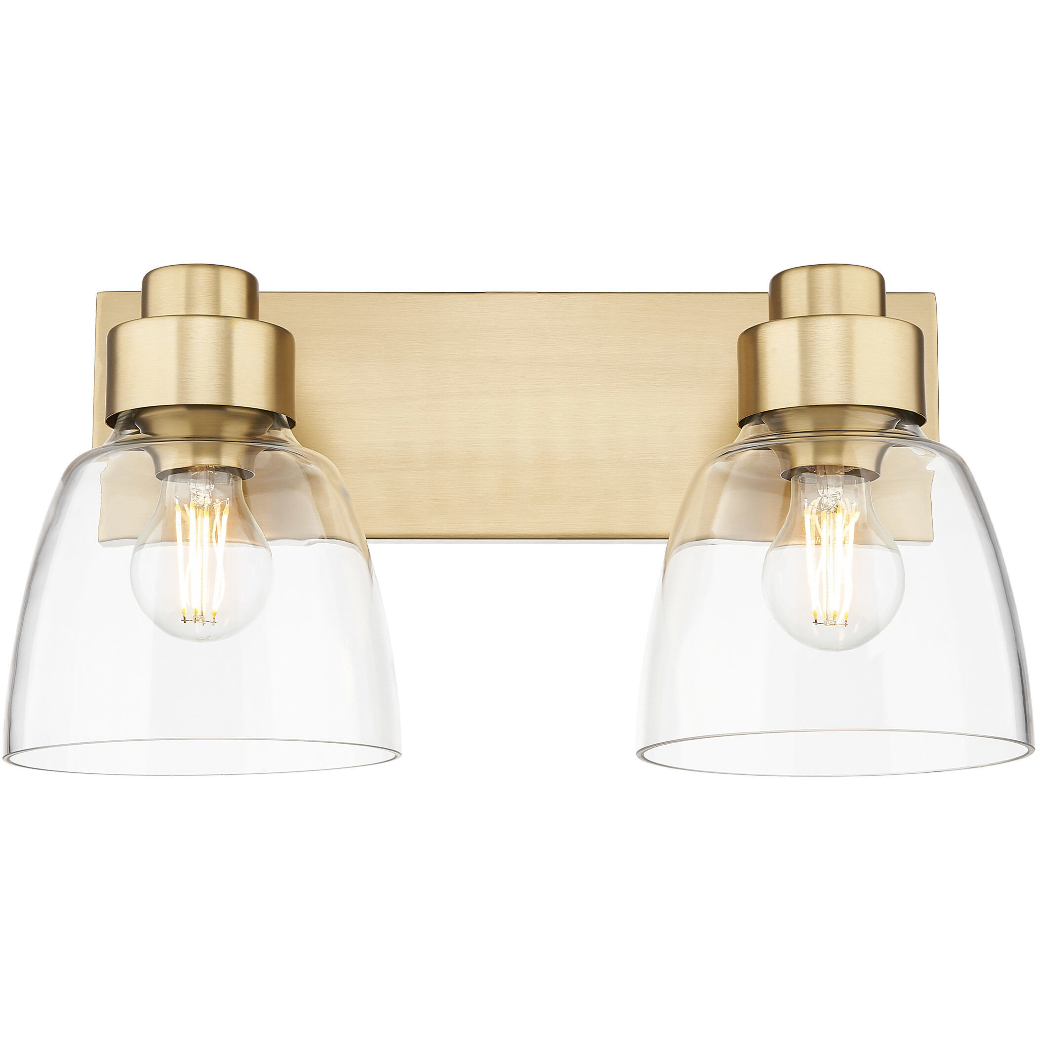 Remy Vanity Wall Light in Brushed Champagne Brass