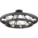 Castile 15 Light 32 inch Matte Black Semi-Flush Mount Ceiling Light