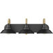 Journey Vanity Wall Light in Natural Black