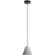 Clarus LED 7.63 inch Grey Cement Pendant Ceiling Light