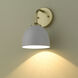 Yep Zoey 1 Light 6.38 inch Olympic Gold Wall Sconce Wall Light in Matte White