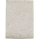 Stela 1 Light 6.25 inch White Travertine Outdoor Wall Light