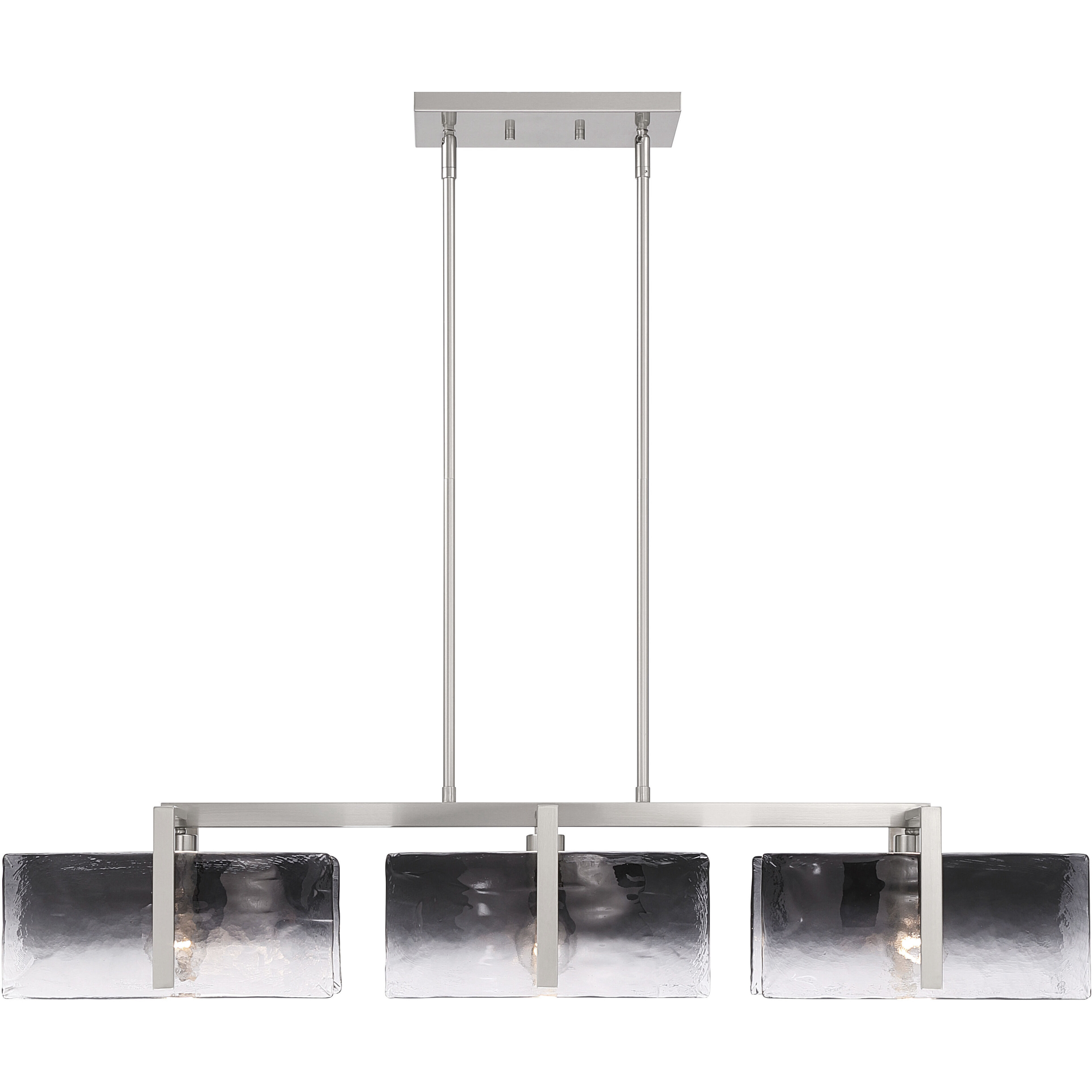 Aenon 3 Light 40.5 inch Pewter Island Light Ceiling Light