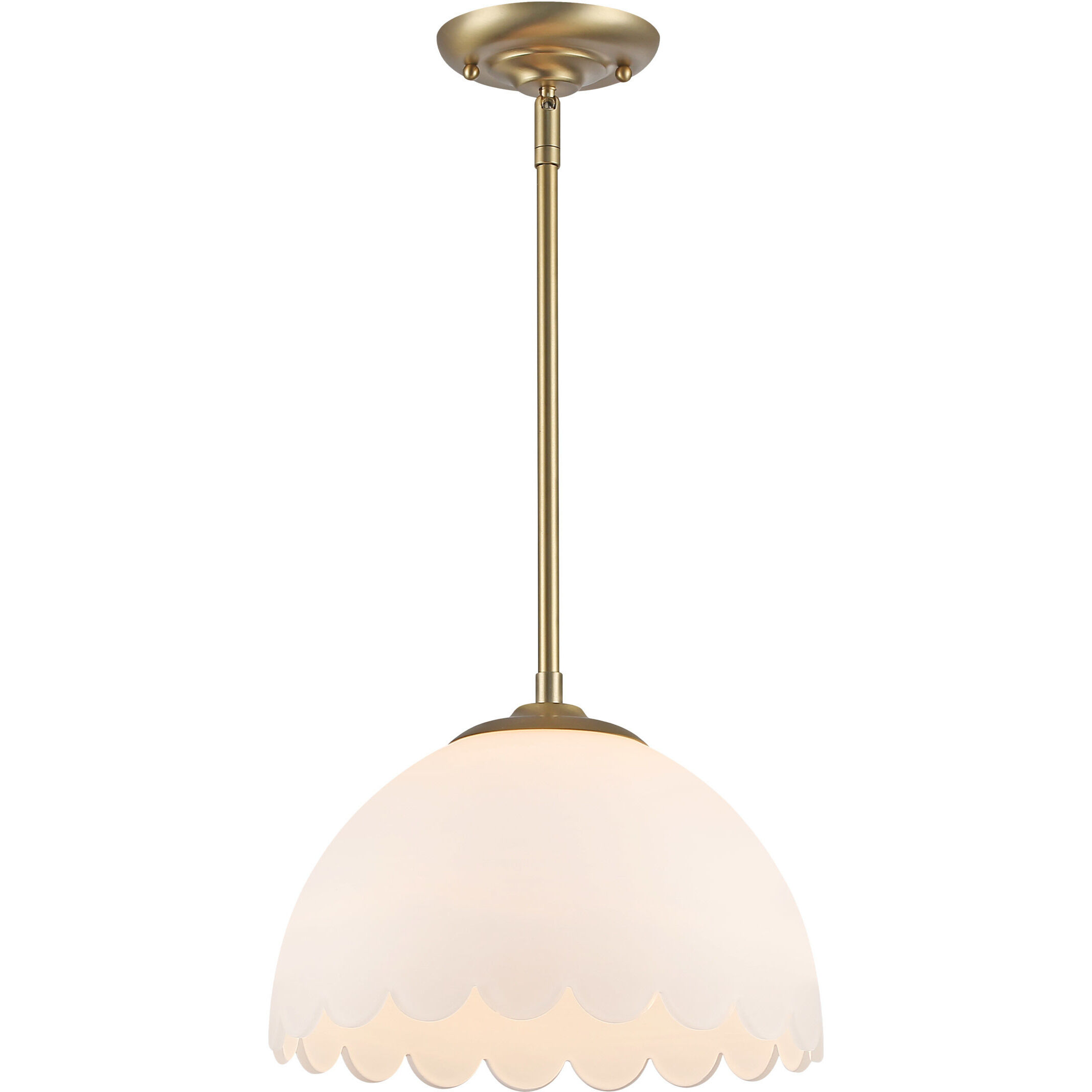 Dorinda Pendant Ceiling Light in Brushed Champagne Brass