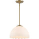 Dorinda Pendant Ceiling Light in Brushed Champagne Brass