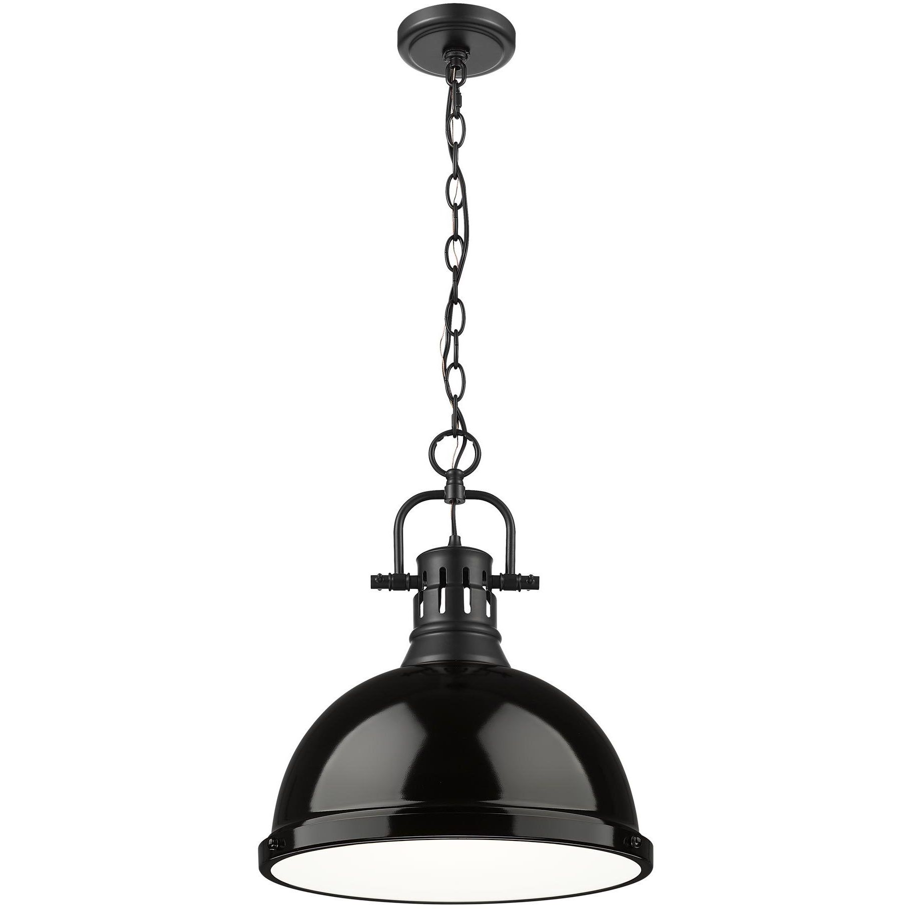 Yep Duncan 1 Light 14 inch Matte Black Pendant Ceiling Light, Large